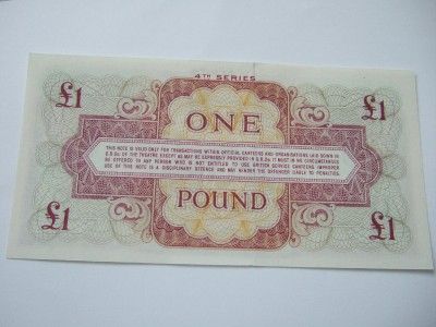 MINT UNUSED MILITARY/ARMED FORCES BANKNOTES.  