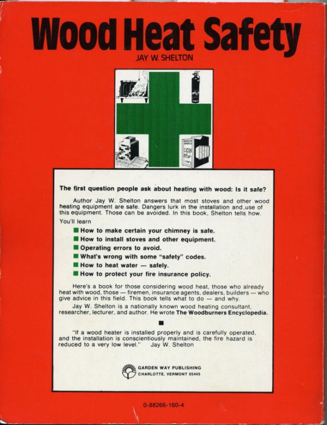 1980 WOOD STOVE & HEAT SAFETY Asbestos Hazard & Info  