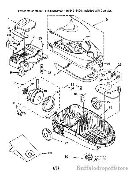 Kenmore Canister Vacuum Replacement Motor 8175220  