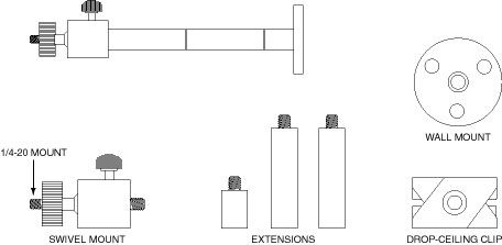 wall ceiling mount bracket for CCTV security camera c47 811535012815 