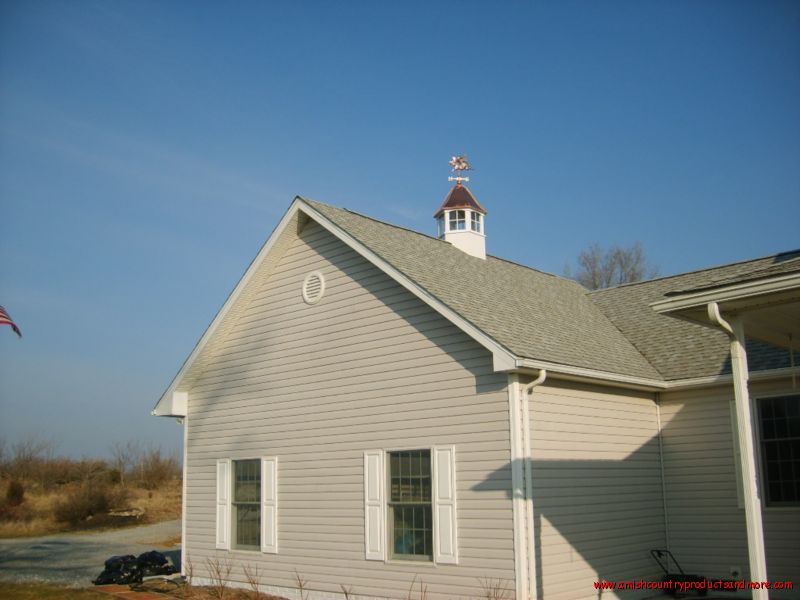 QUALITY AMISH BUILT OCTAGONAL CUPOLA VINYL & COPPER  