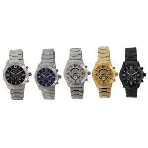   Stainless Steel Chronograph Watch  Choose from Five Styles  