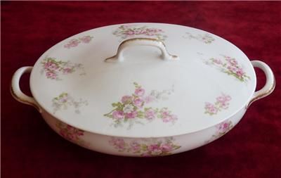 limoges france covered casserole serving dish